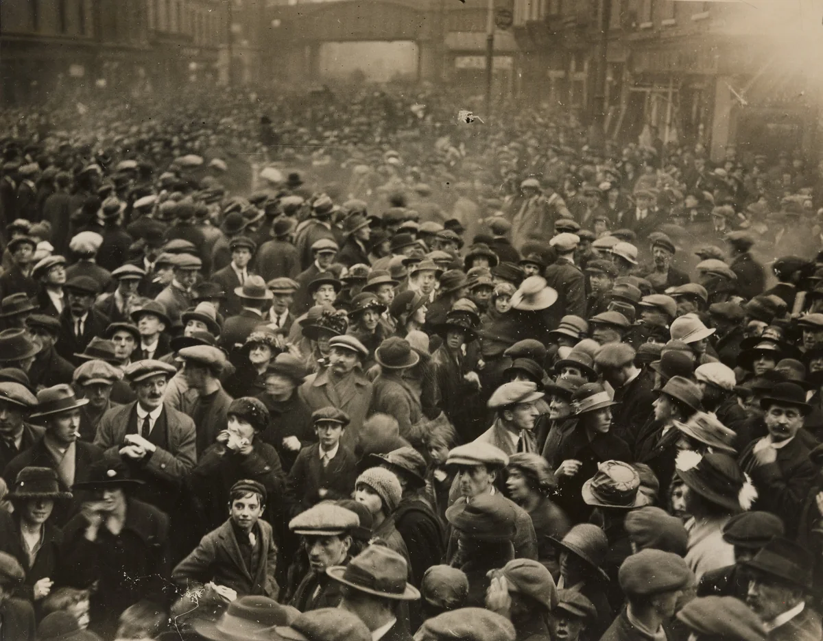 Scenes at Maryborough, the Internment Camp for Political Prisoners by Topical Press Agency, photograph, 1922