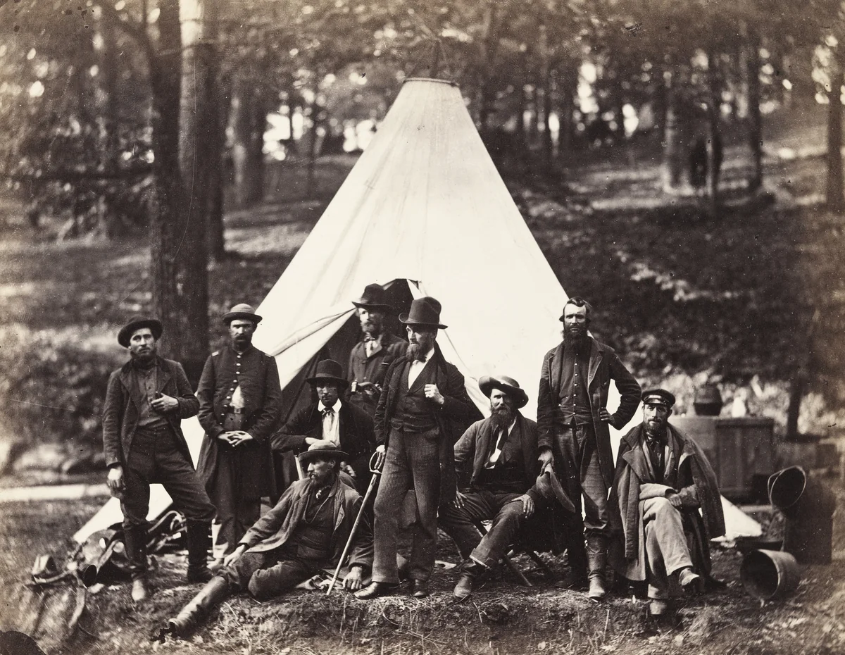 Scouts and Guides to the Army of the Potomac by Alexander Gardner, photograph, 1862