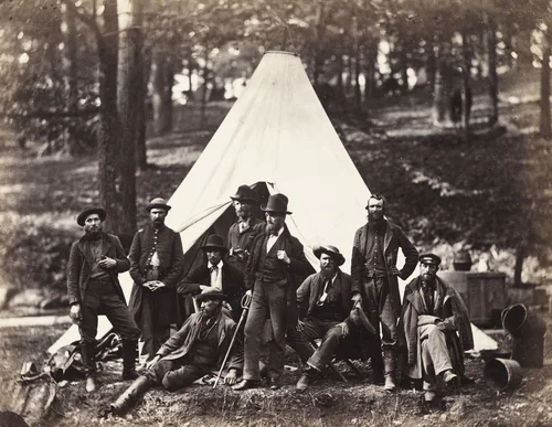 Scouts and Guides to the Army of the Potomac by Alexander Gardner, photograph, 1862