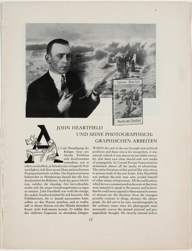 John Heartfield und seine photographisch graphischen Arbeiten by John Heartfield, design, 1927