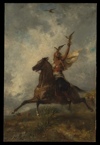 The Arab Falconer by Eugène Fromentin, painting, 1864
