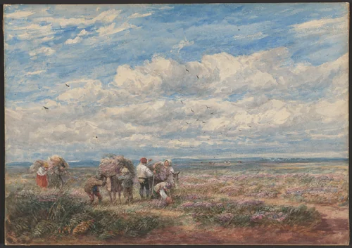 The Heather or Broom Gatherers by David Cox, drawing, 1851
