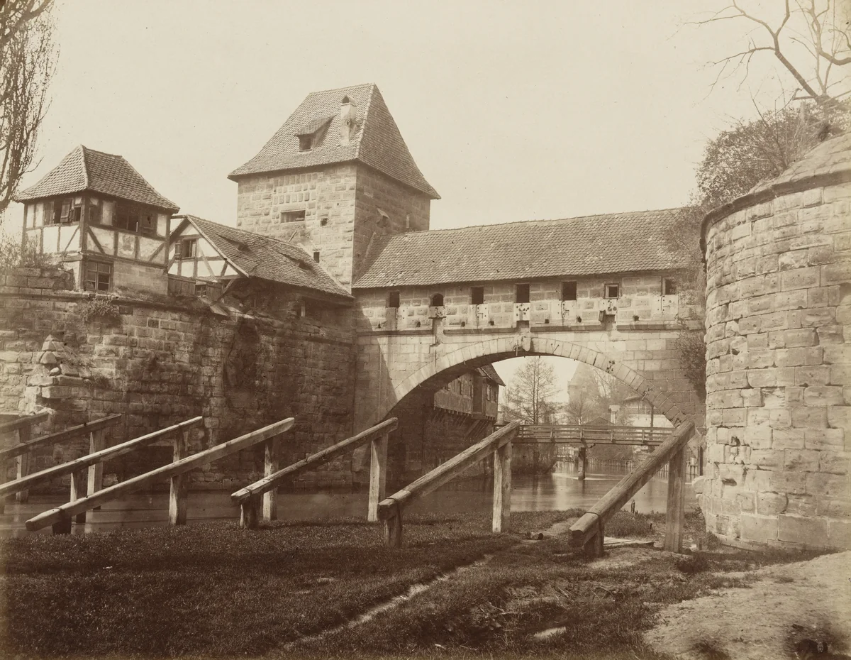 Pegnitz River by Johann Hahn, photograph, 1871