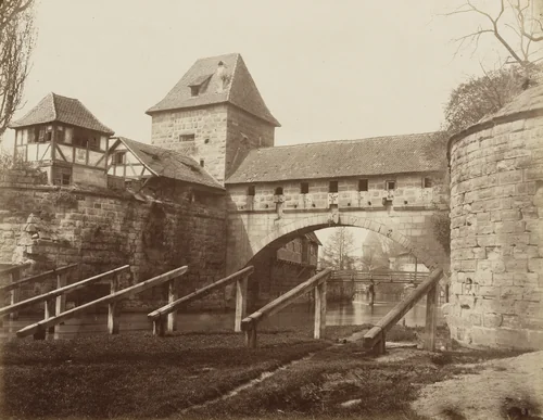 Pegnitz River by Johann Hahn, photograph, 1871