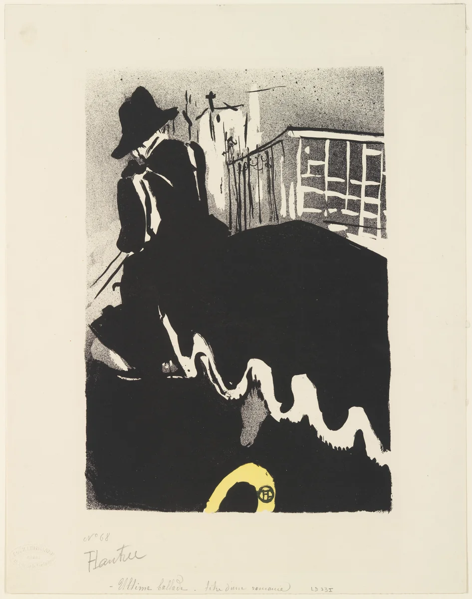 The Final Outing, "from The Old Tales" by Henri de Toulouse-Lautrec, print, 1893