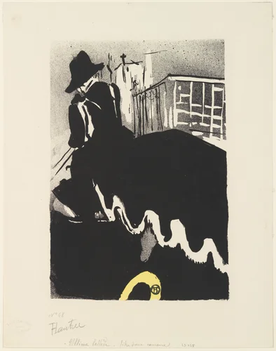 The Final Outing, "from The Old Tales" by Henri de Toulouse-Lautrec, print, 1893