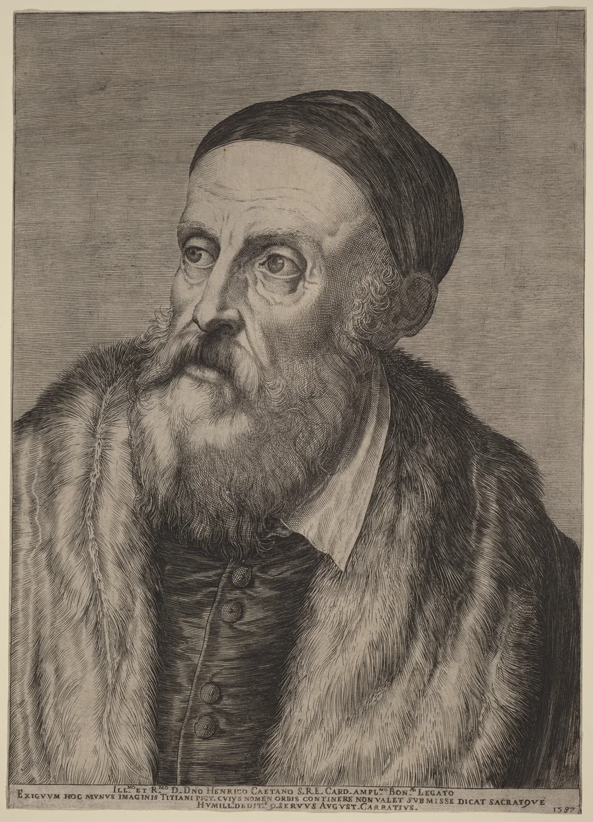Titian by Agostino Carracci
Titian, print, 1587