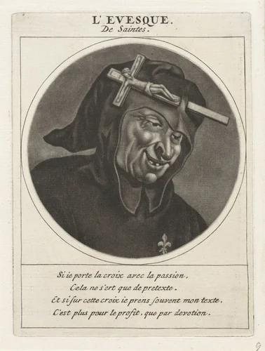 Portret van Guillaume de La Brunetière by Jacob Gole, print, 1691