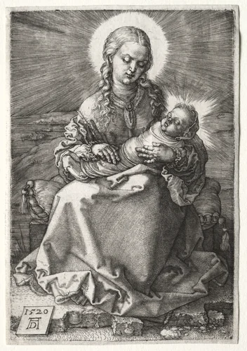 The Virgin with the Swaddled Child by Albrecht Dürer, print, 1520