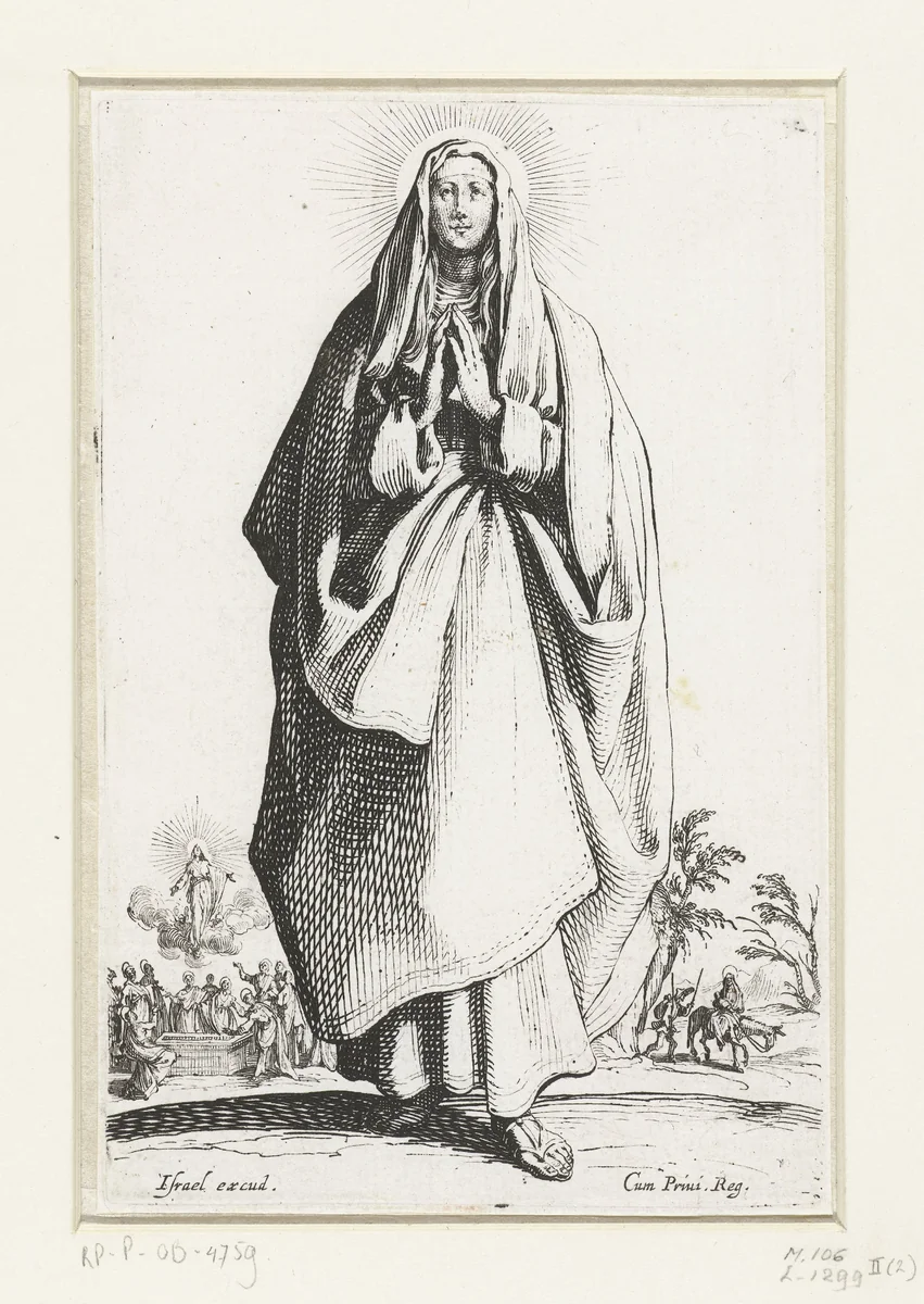 Maria by Jacques Callot, print, 1631