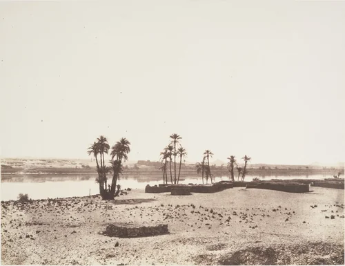 Dakkeh, Village et Rives du Nil by Félix Teynard, photograph, 1851-1852