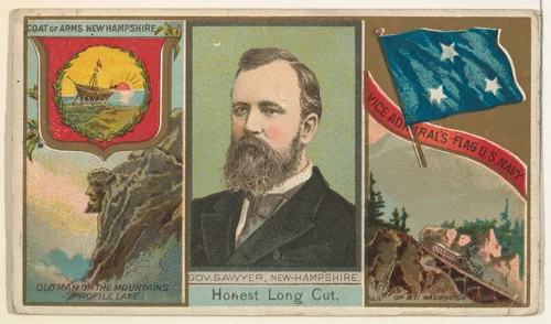 Governor Sawyer, New Hampshire, from "Governors, Arms, Etc." series (N133-1), issued by Duke Sons & Co. by W. Duke, Sons & Co., print, 1885-1892