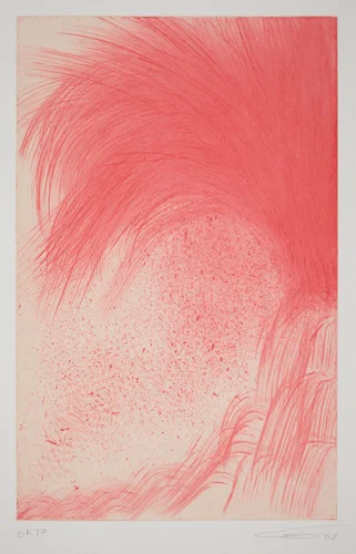 Rainbow - Pink Particles by Chris Ofili, print, 2008