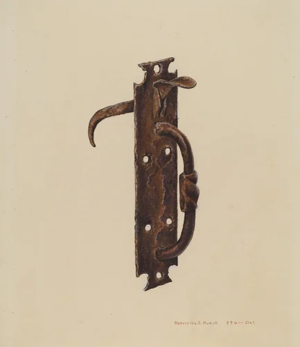 Norfolk Latch by Henrietta S. Hukill, index of american design, 1939