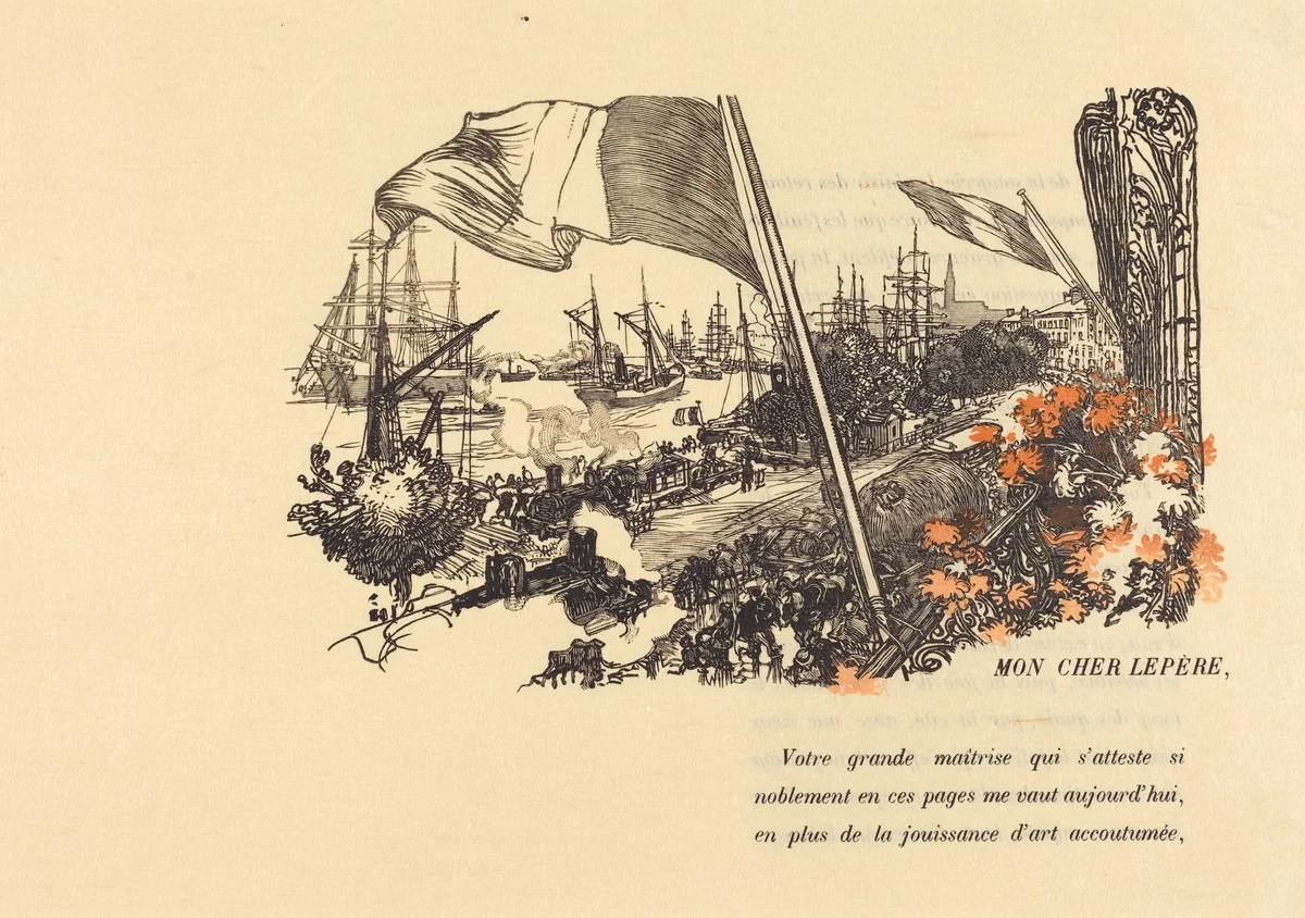 Dedication Page by Auguste Lepère, print, 1900