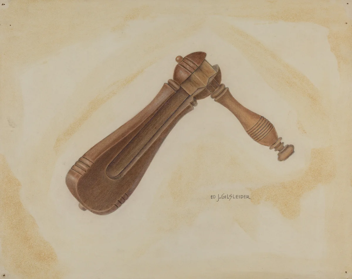 Watchman's Rattle by E.J. Gilsleider, index of american design, 1938