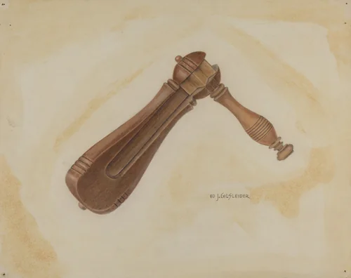 Watchman's Rattle by E.J. Gilsleider, index of american design, 1938