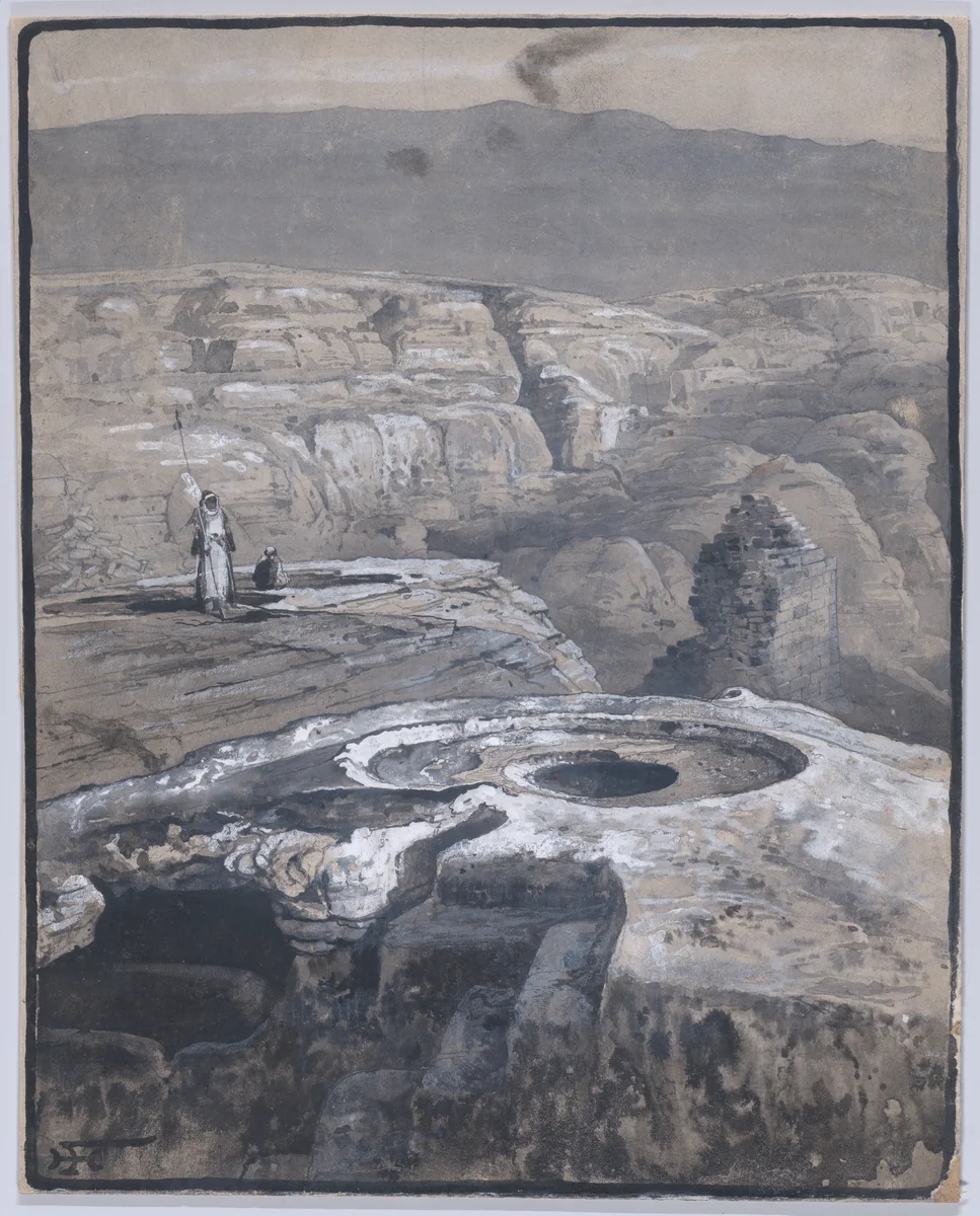 The Altar of Baal by Harry Fenn, drawing, 1885