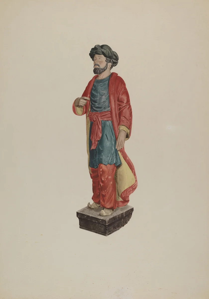 Tradesman's Sign: Turk by Dorothy Van Dunker, index of american design, 1939