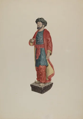 Tradesman's Sign: Turk by Dorothy Van Dunker, index of american design, 1939