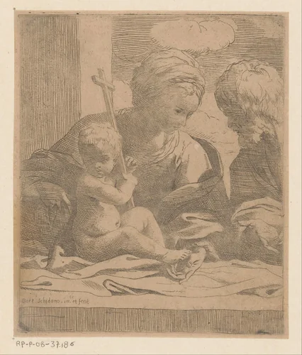 Heilige Familie by Unknown, print, 1588-1615