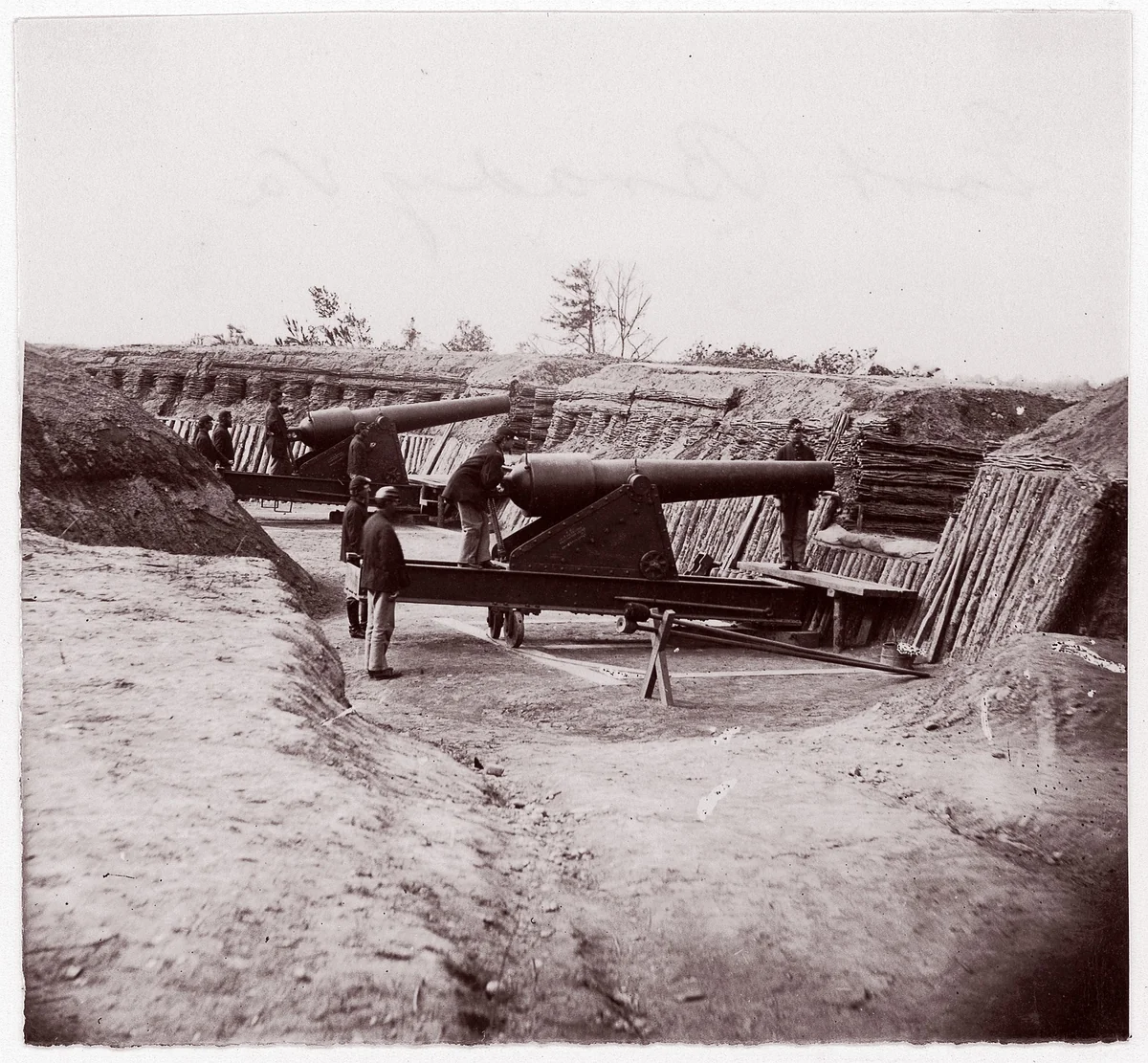 Fort Brady, James River by Andrew Joseph Russell, photograph, 1864