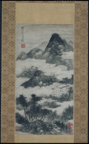 Scholar in Landscape by Gao Kegong, other, 1280-1368