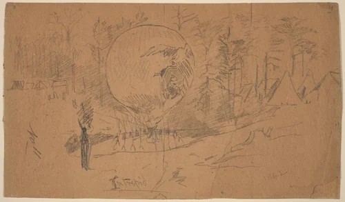 Intrepid [recto] by Winslow Homer, drawing, 1862