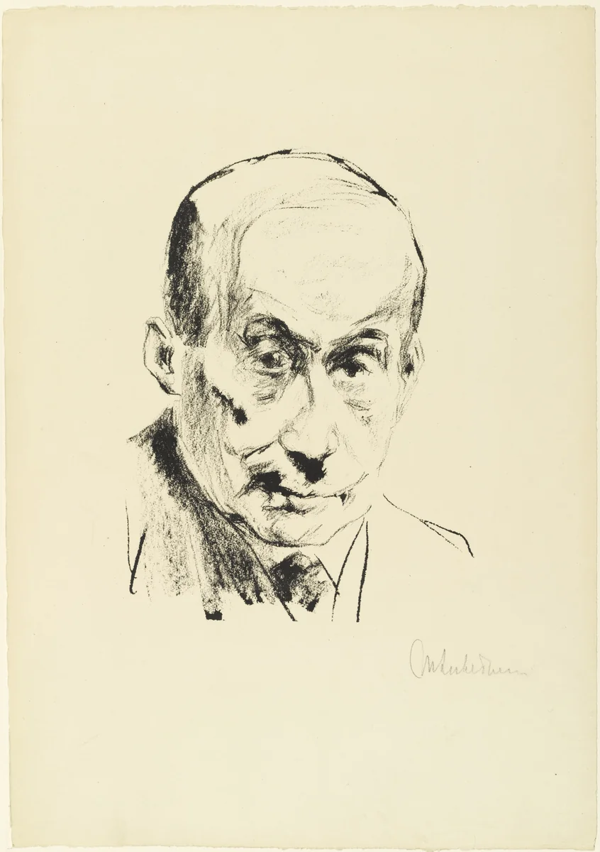 Self-Portrait (Selbstbildnis) by Max Liebermann, print, 1923