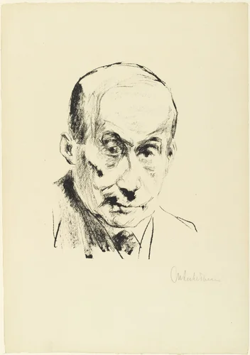 Self-Portrait (Selbstbildnis) by Max Liebermann, print, 1923