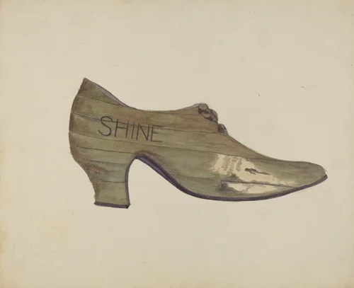 Shoe Shop Sign by Alfred Denghausen, index of american design, 1937