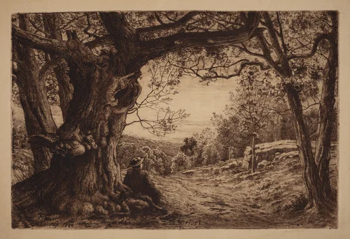 On The Hillside by Henry Farrer, print, 1880