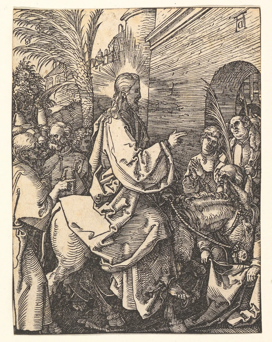 Christ's Entry into Jerusalem, from "The Small Passion" by Albrecht Dürer, print, 1508-1509