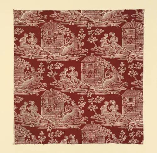 La Trève de Dieu (God's Truce) (Furnishing Fabric) by France, textile, 1815-1830