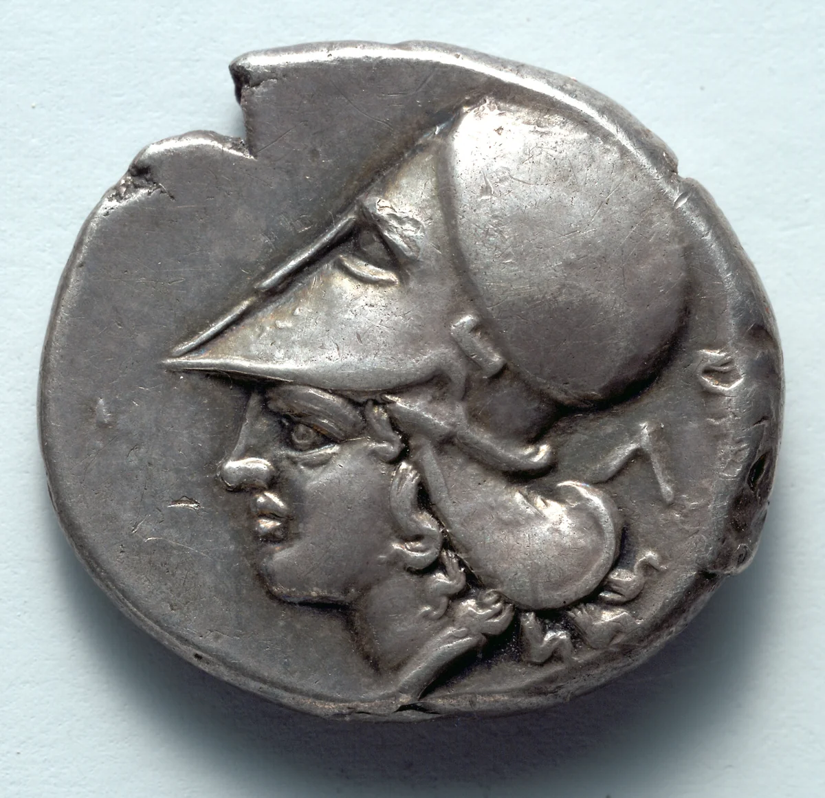 Stater: Head of Athena (reverse) by Unknown, metalwork, -355--295