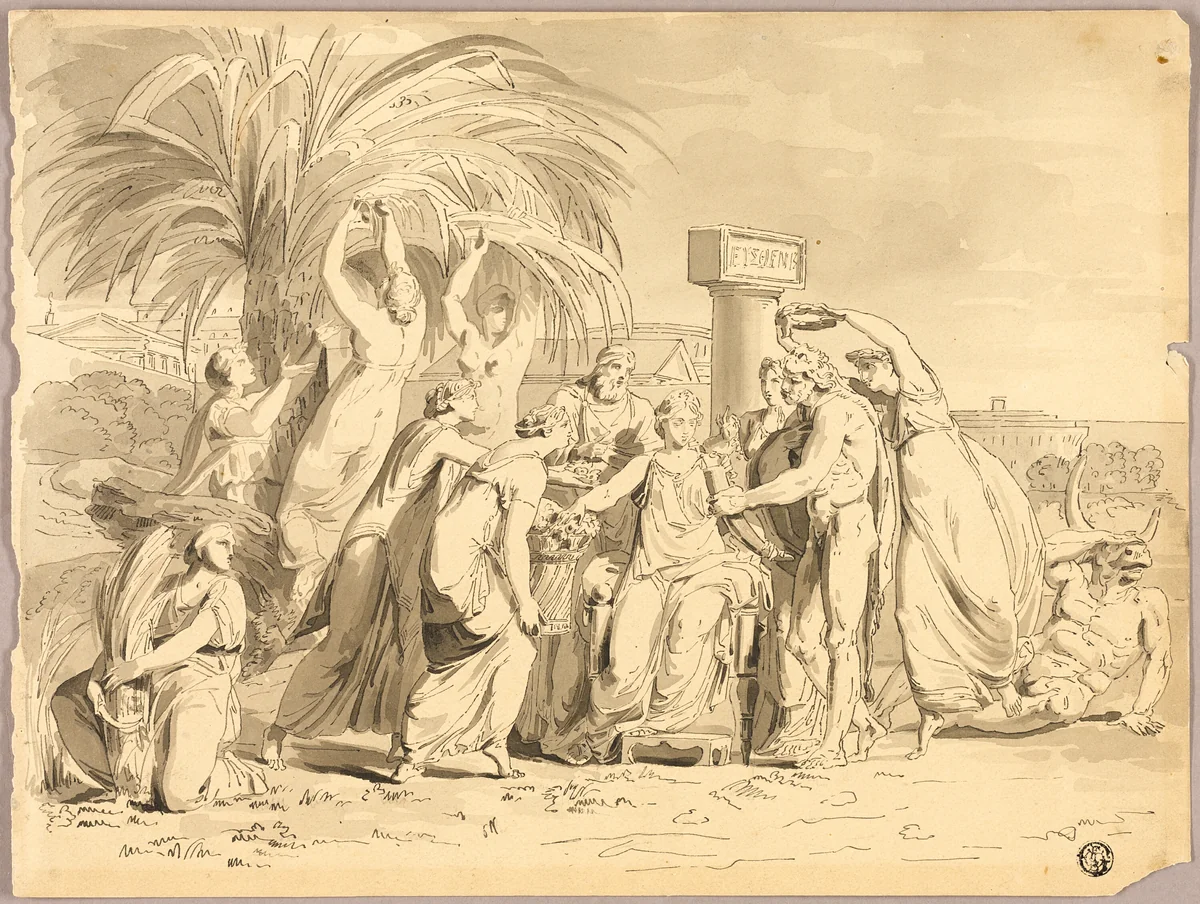 Feast of Ceres by Lodovico Lipparini
Pelagio Pelagi, drawing, 1820-1856