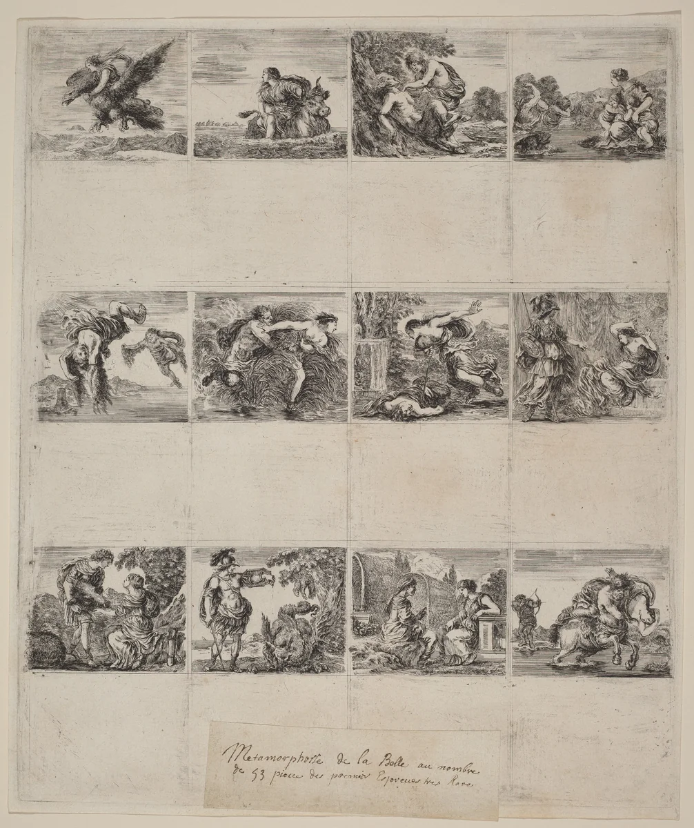 Mythological Playing Cards by Stefano della Bella, print, 1644