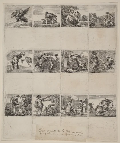 Mythological Playing Cards by Stefano della Bella, print, 1644