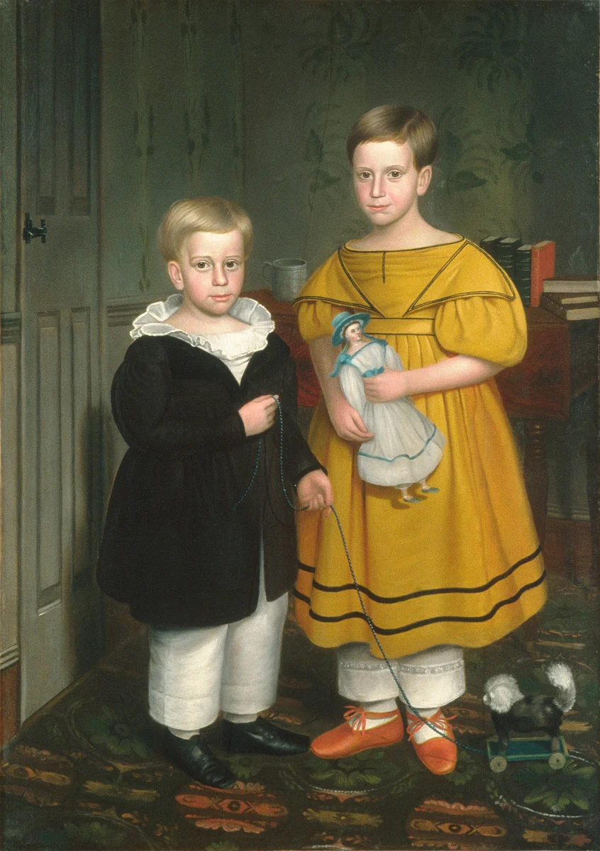 The Raymond Children by Robert Peckham, artwork, 1835-1838