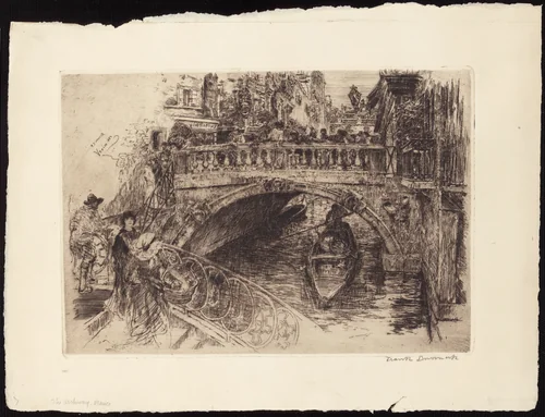 Venetian Bridge by Frank Duveneck, print, 1884