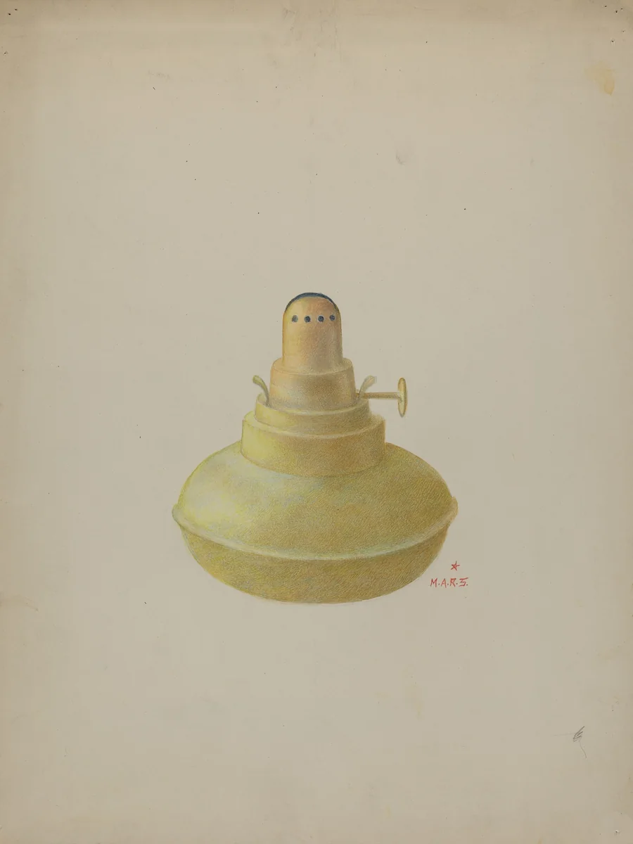 Lamp by Margaret Stottlemeyer, index of american design, 1935-1942