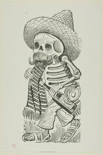 Calavera of Francisco Madero, from Calavera Maderista by José Guadalupe Posada, print, 1944