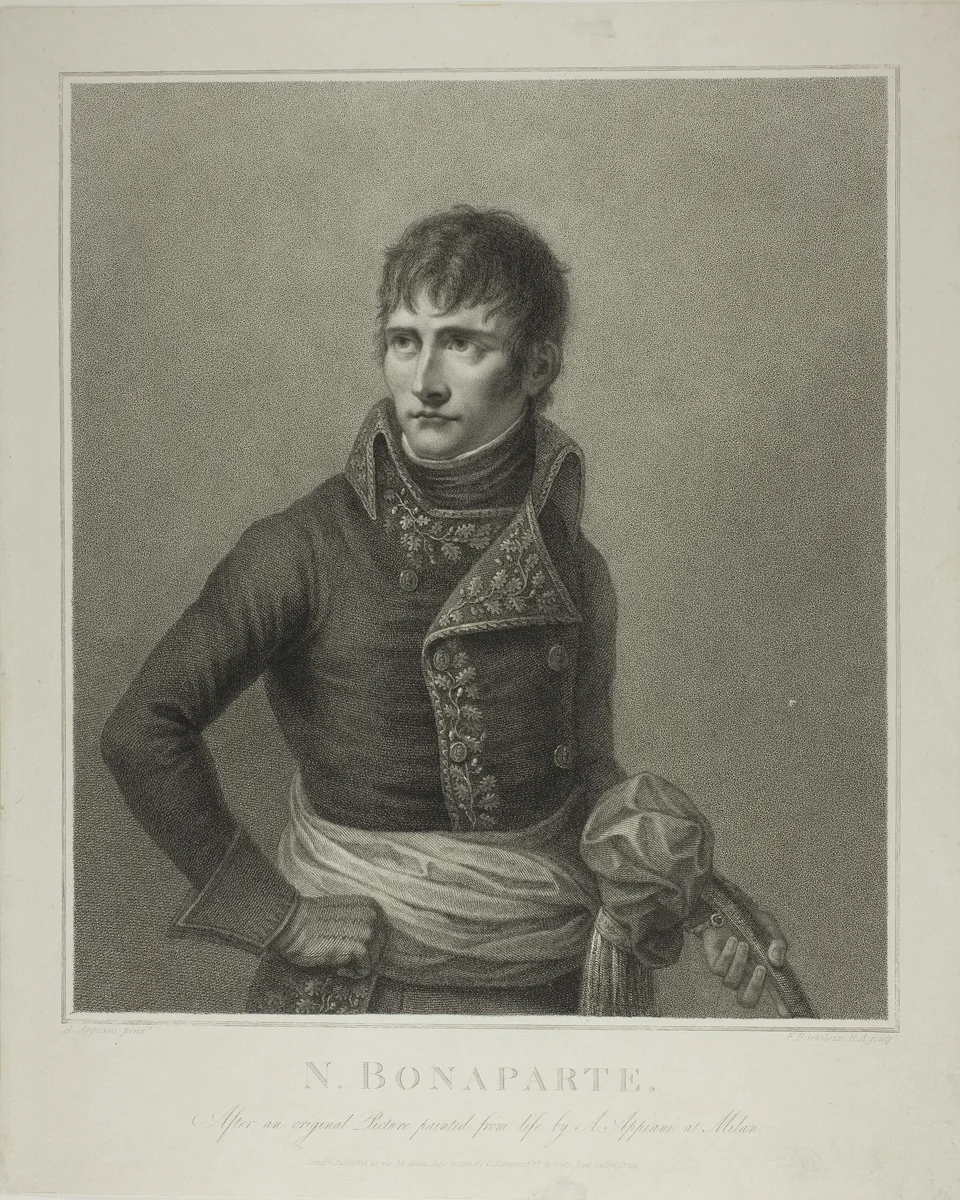 Napoléon Bonaparte, First Counsel by Francesco Bartolozzi
Andrea Appiani the elder, print, 1802