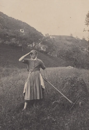 The Harvest, Mittenwald by Alfred Stieglitz, photograph, 1886