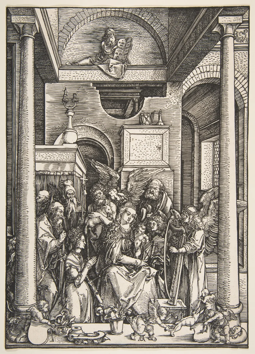 The Glorification of the Virgin, from "The Life of the Virgin" by Albrecht Dürer, print, 1502