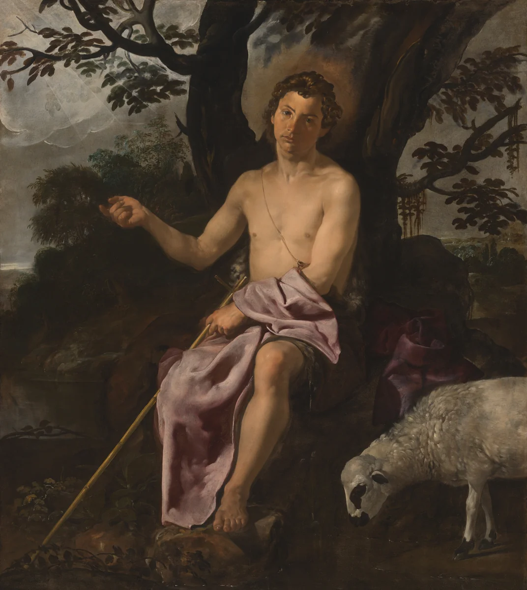 Saint John the Baptist in the Wilderness by Diego Velázquez, painting, 1617-1627