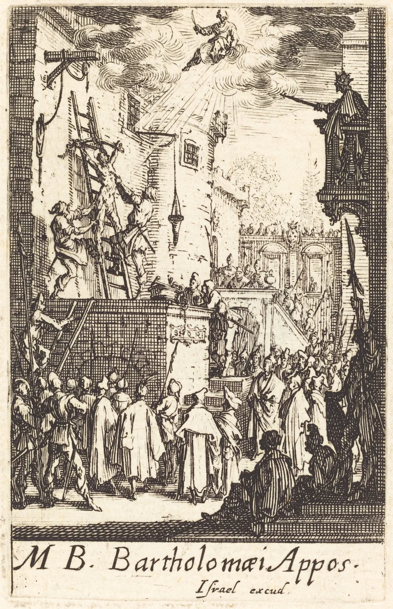 The Martyrdom of Saint Bartholomew by Jacques Callot, print, 1634-1635