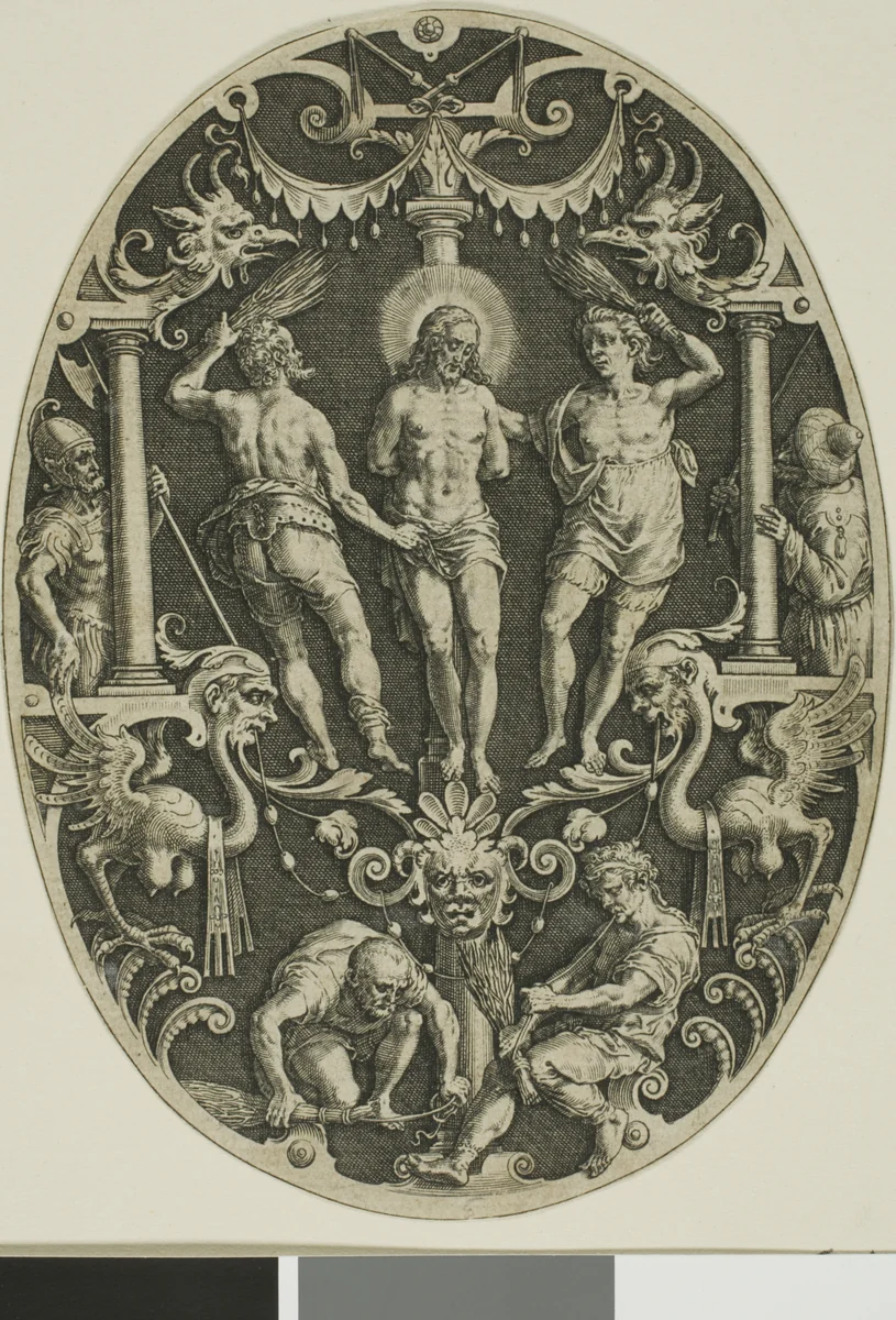Flagellation, from Passion of Christ by Jan Sadeler, print, 1570-1600