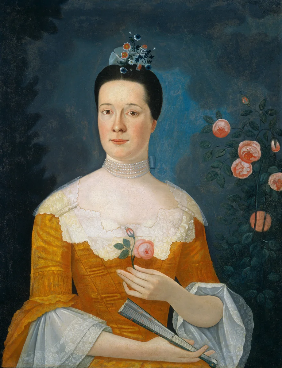 Mrs. John Lothrop by John Durand, painting, 1770