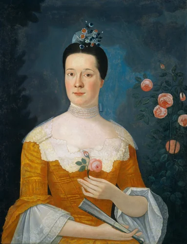 Mrs. John Lothrop by John Durand, painting, 1770